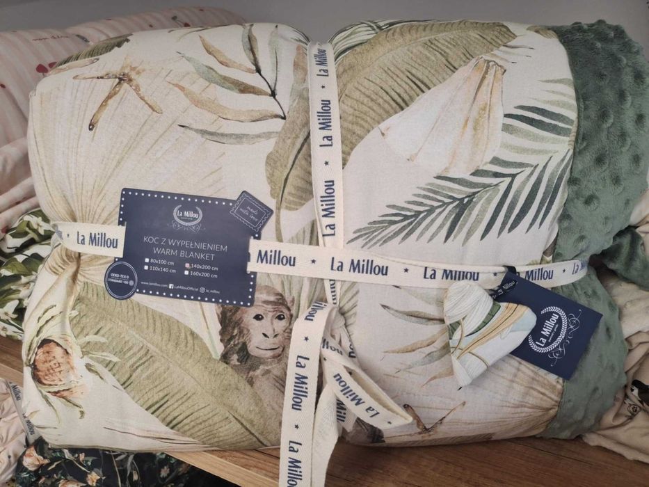 Ciepły Koc Minky BOHO COCO XL - 110 X 140 CM