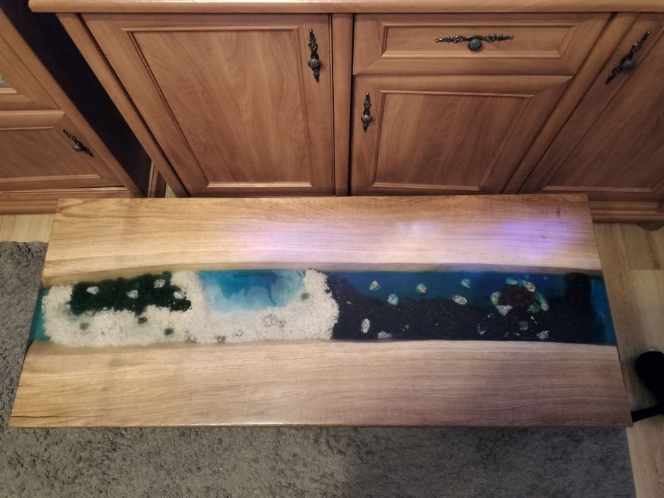 Stół z żywicy epoksydowej 125x53