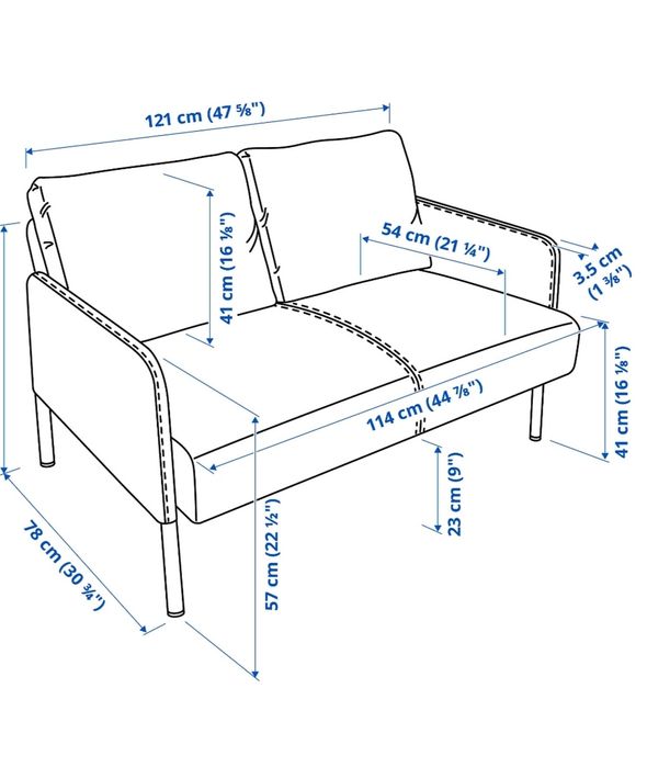Sofá 2 lugares como novo