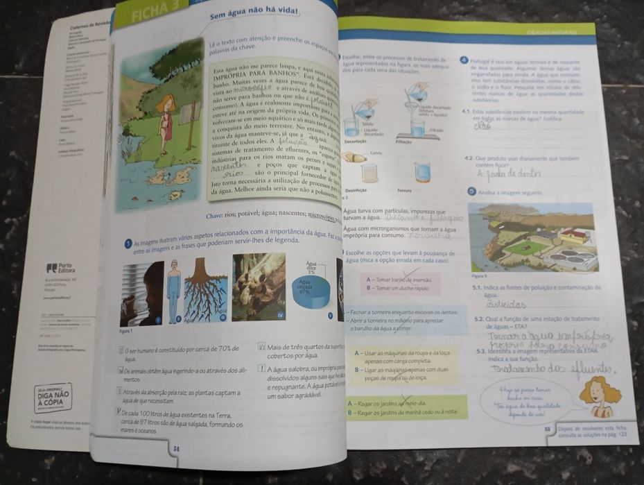Livro escolar para o 5°ano