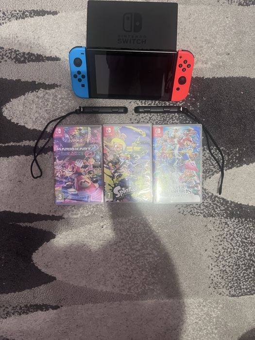 Nintendo switch + 3 gry