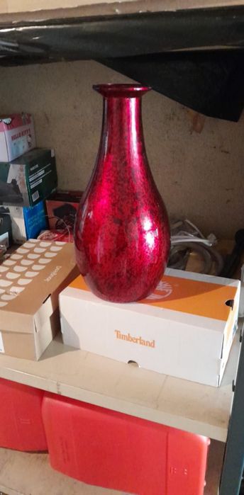 Vaso vermelho como novo
