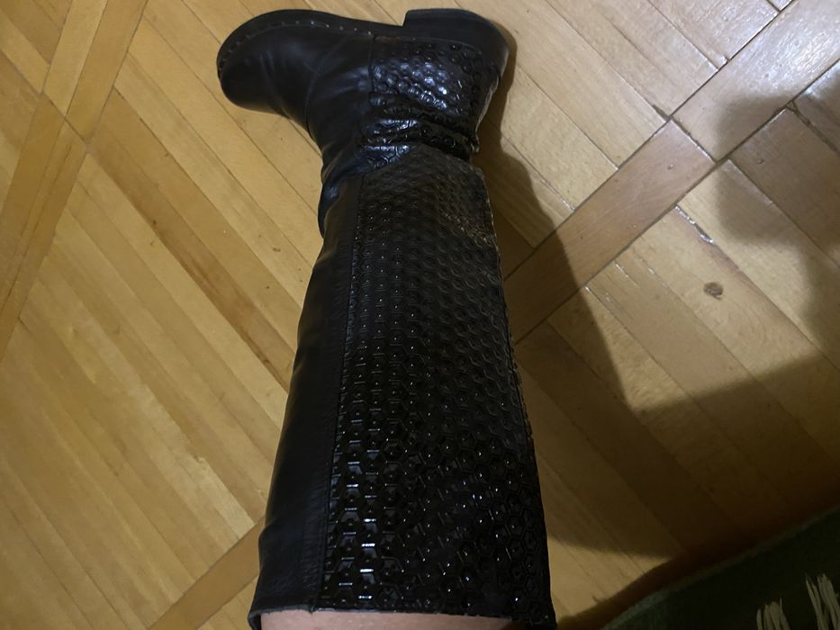 Чобітки на зиму, натуральна шкіра