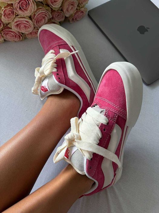Кросівки Vans KNU Skool Peony Pink White Premium