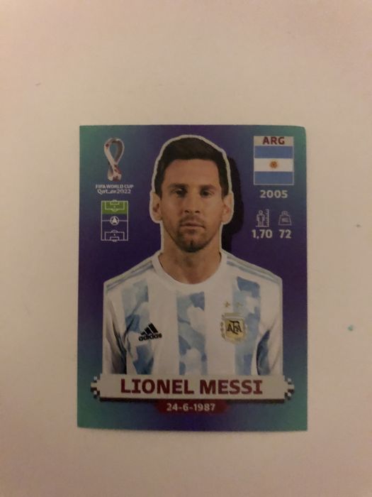 Selling Messi Qatar 2022 card