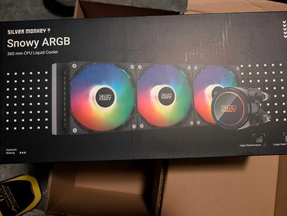 Chłodzenie Wodne Procesora Silver Monkey X Snowy Argb 360mm 3x120mm
