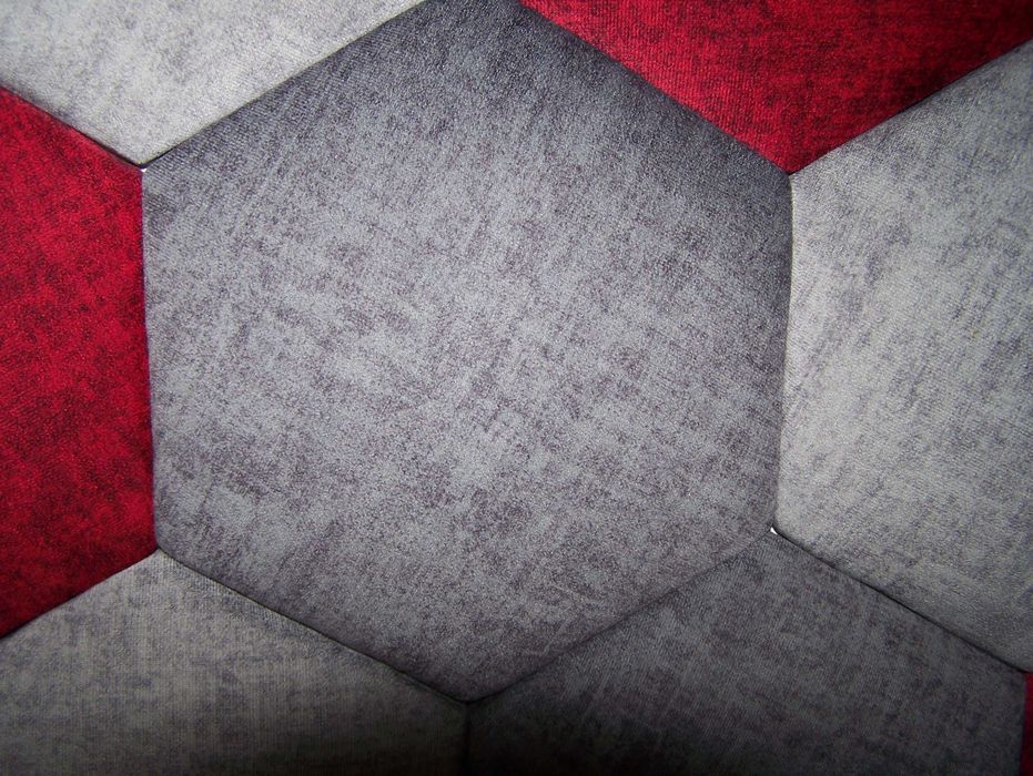 Panele tapicerowane, sześciokątne , plaster miodu, heksagon, 25 cm