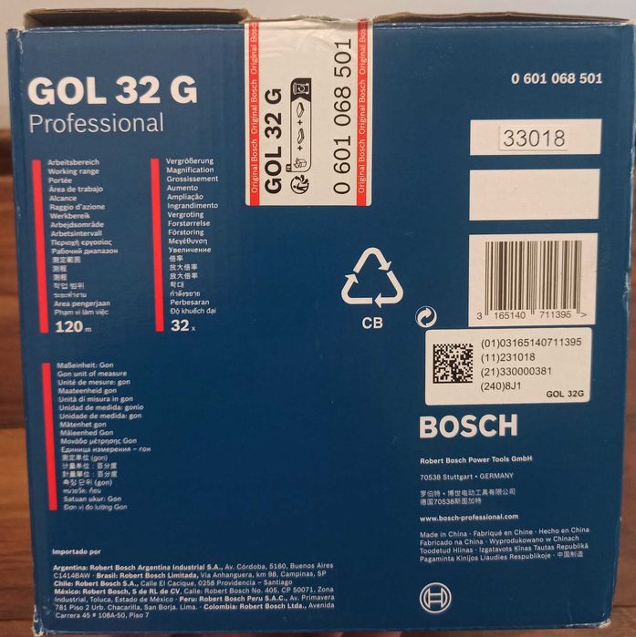 NOWY Niwelator optyczny Bosch GOL 32 G 120 m IP54 - GWARANCJA