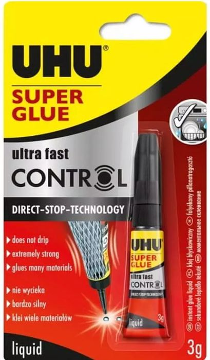 Klej UHU Super Glue Control 3g. UHU. Nowy Produkt