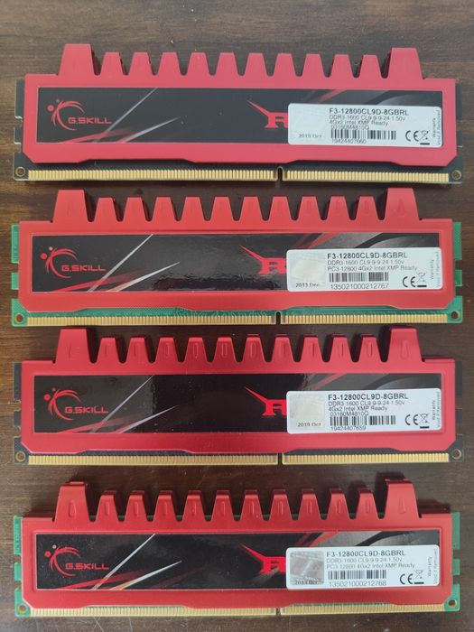 DDR3 Memória RAM 4x4gb 16gb 1600mhz XMP