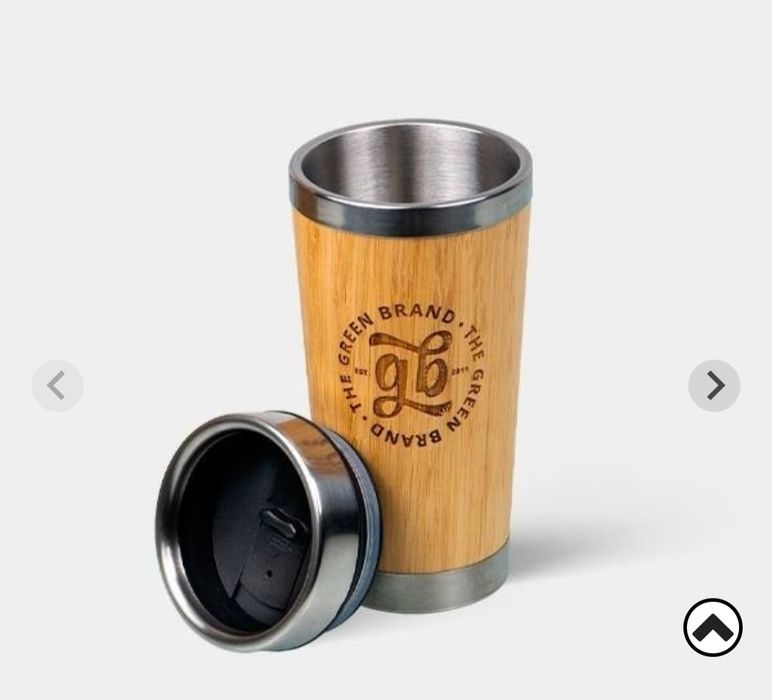 Copo térmico bambu GB + coluna bluetooth novos por estrear