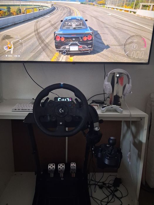 Volante Logitegh G923 + Suporte + Câmbio