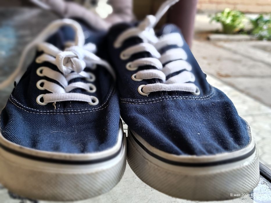 Оригінальні кеди Vans Authentic Navy 37-37,5 розмір (23.5-24 см дитячі підліткові