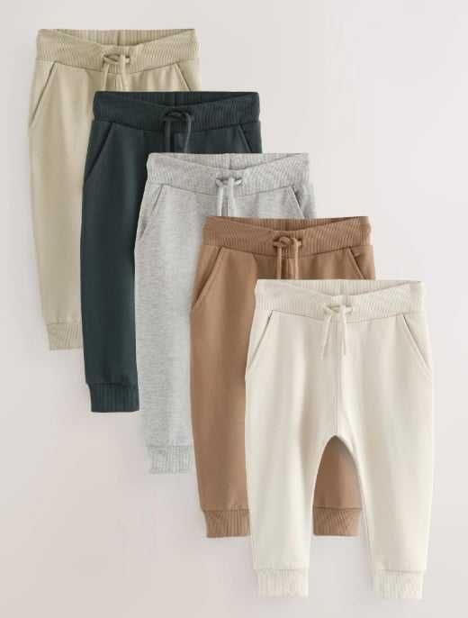 NEXT 5 pack spodnie dresowe skinny 6-7 lat /122cm