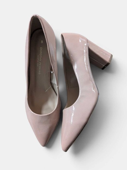 Dorothy Perkins różowe lakierowane czółenka rozm. 41