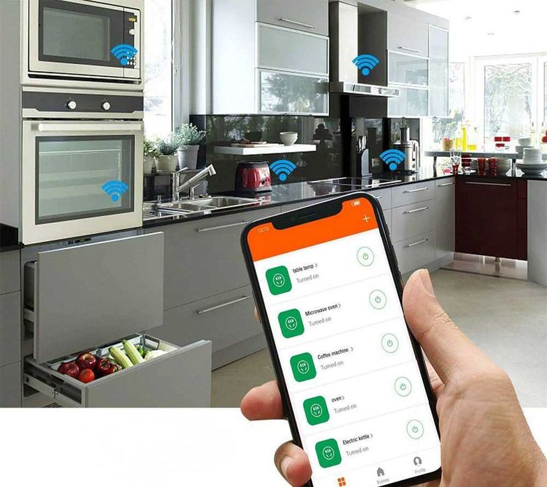 Розумна Wi-Fi розетка з моніторингом споживання вайфай розетка 3200W