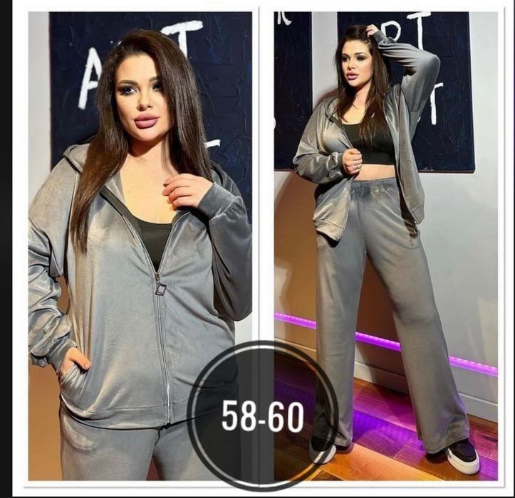 Велюровий костюм великого розміру