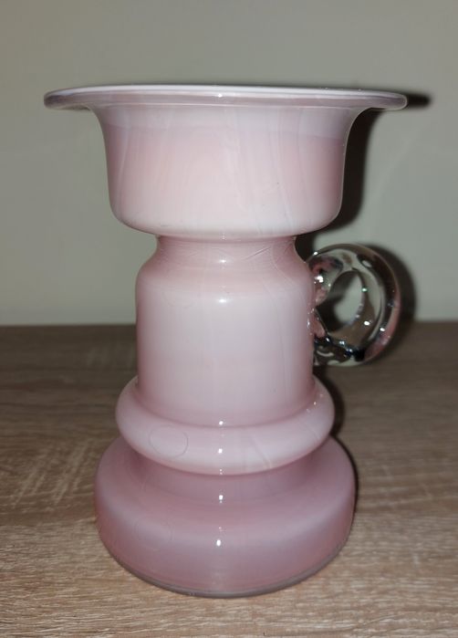 Kolekcja szkło artystyczne PRL, wazon/kaganek, proj.J.Słuczan-Orkusz