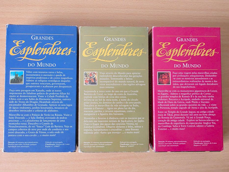 3 VHS tapes from the "Great Splendors of the World" collection64752327886337122