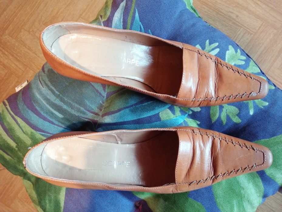 Buty skórzane rozmiar  37 made in Italy 
Rozm. 37, dł. wkladki ok. 23,5