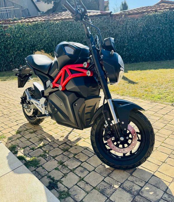 Електробайк Little Monster 2800W Права не треба Електро мотоцикл RED