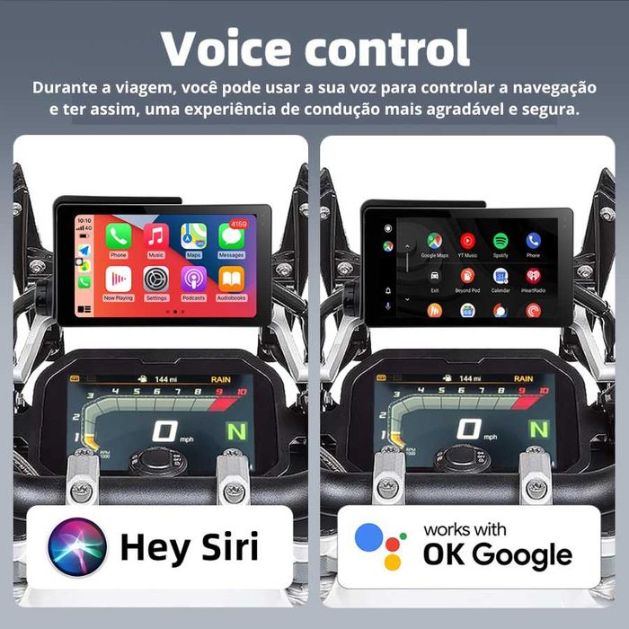 Ecrã 6.5” Wireless CarPlay & Android Auto p/a Motos BMW – Wonder Wheel