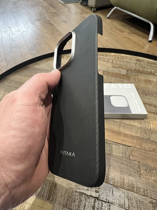 Чохол Pitaka Ultra-Slim Case 600D Twill MagEZ для Apple iPhone 16 Pro Black/Grey