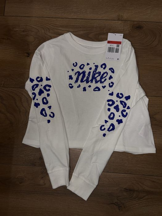Biały Crop Top longsleeve Nike | L