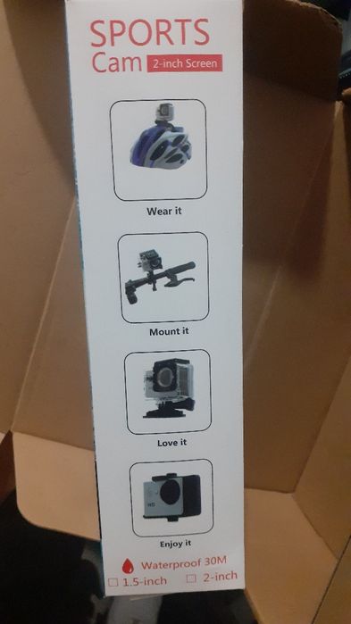 Câmera sports novo na caixa ,nunca foi usado .