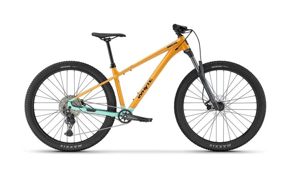 Rower Whyte Secta S – rower MTB 29", RockShox Recon Silver RL 130 mm, Shimano CUES 1x10 L pomarańcz z turkusem
