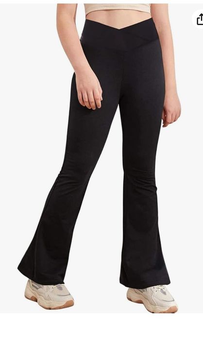 Sportowe legginsy dla dziewczynki, rozm. 110cm, czarne, GLACSPYG