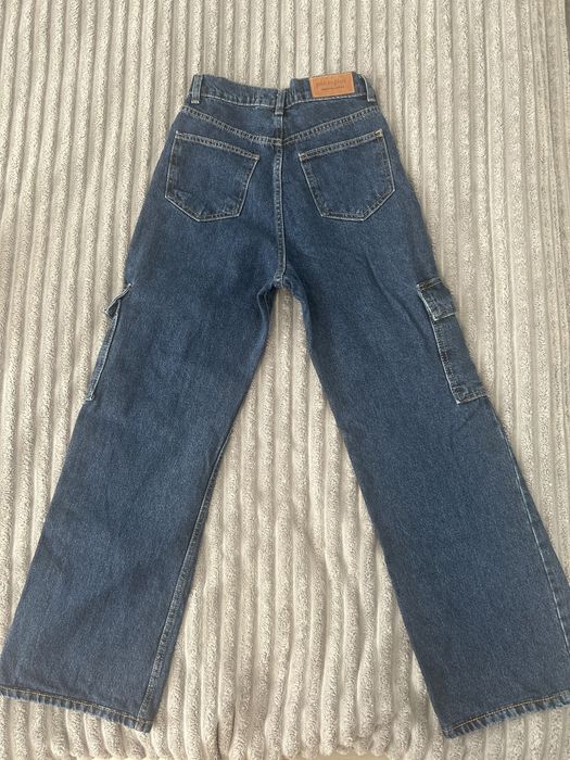 Джинси карго в темно синьому кольорі