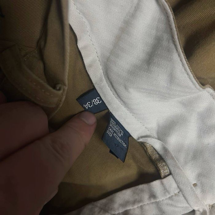 (W38 L34)(XL) Polo Ralph Lauren мужские брюки-чинос прямого кроя классического бежевые