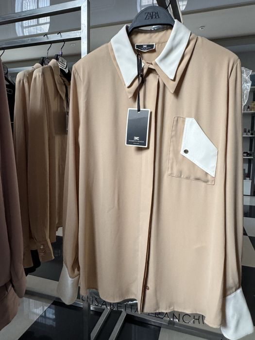 Elisabetta Franchi Блуза блузка сорочка рубашка шифоновая оригинал