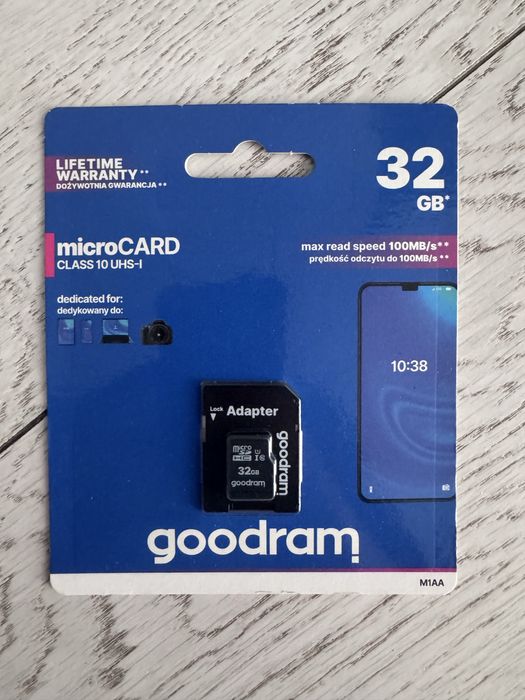карта пам'яті Goodram microCARD UHS-I Class 10 об'ємом 32 ГБ