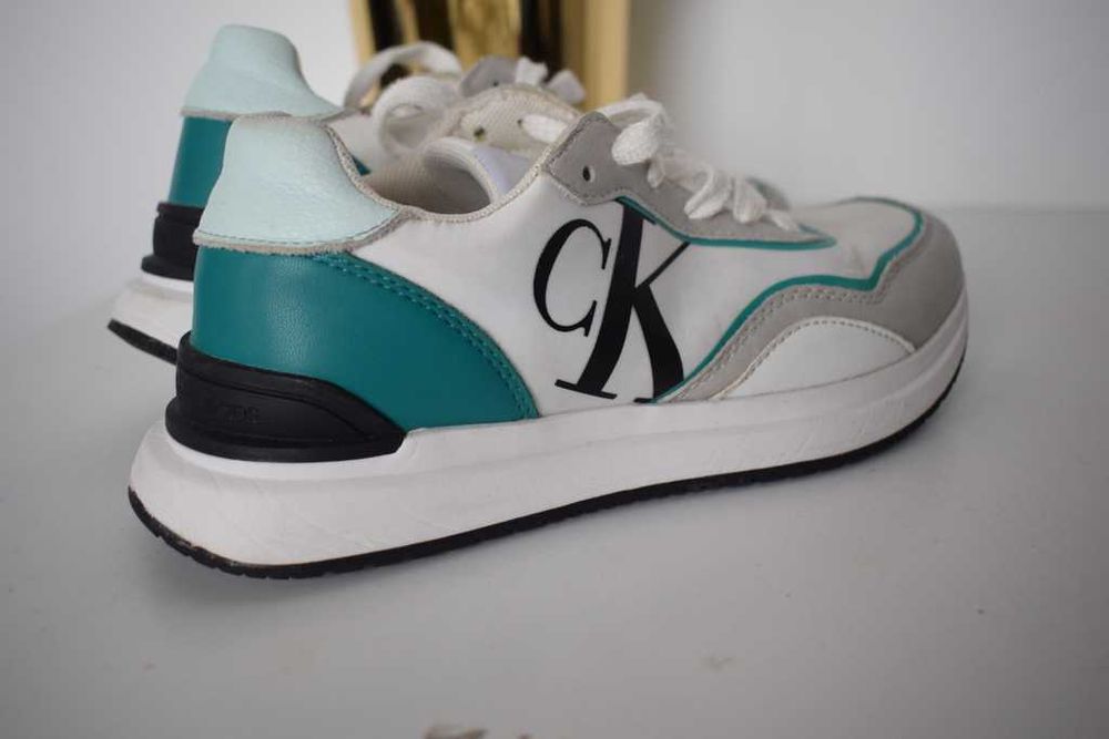 Calvin Klein Jeans buty sneakersy 35 białe damskie