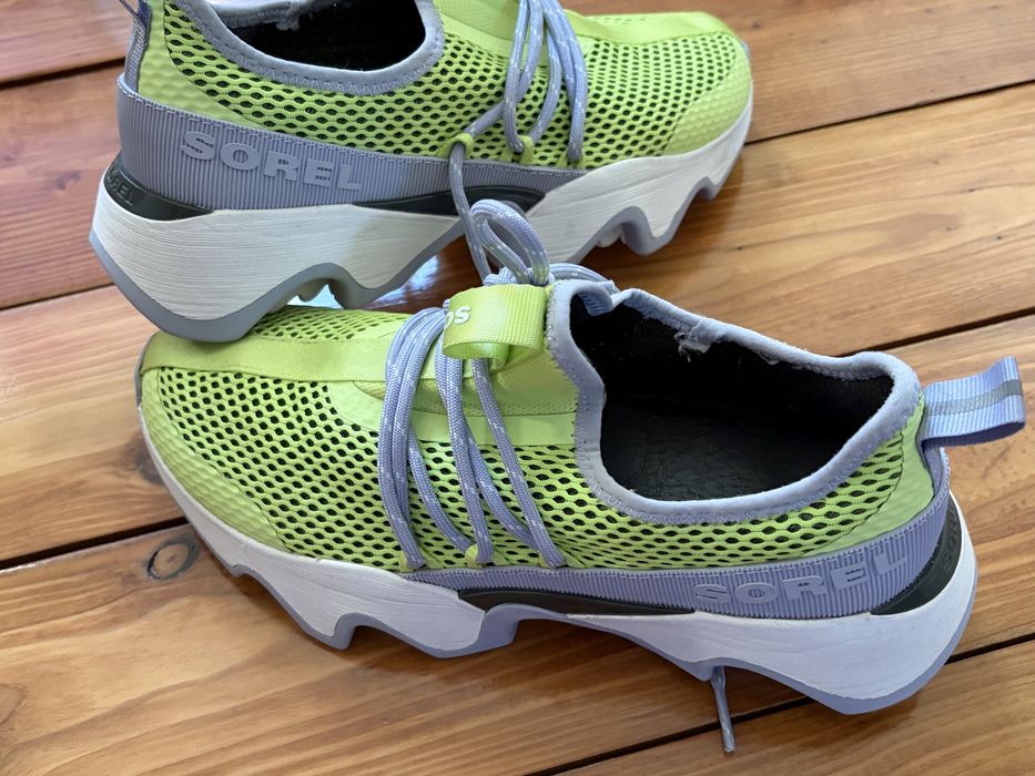 Buty sportowe damskie marki Sorel 39 neonowo-zielone