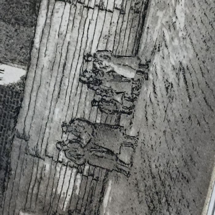 Grafika Józef Pieniążek Kościół Mariacki Kraków 1934 Rok