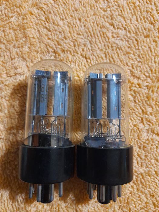 Lampy elektronowe 6H8C / 6N8S (6SN7) para NOS Marzec 1968 r. Oryginalne Boxy
