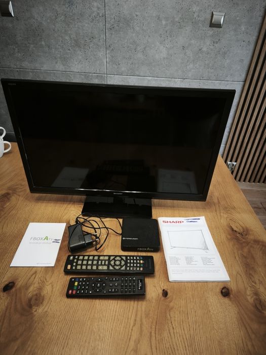 Zestaw TV SHARP 24" LC-24CHF4012E  z Media Player Android Box Ferguson Fbox