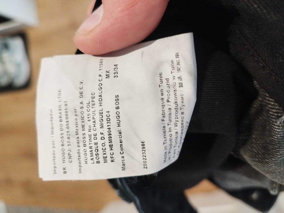 Piękne męskie jeansy Hugo Boss 33/34 L