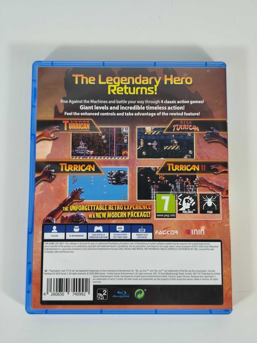 Turrican Flashback Playstation 4 PS4