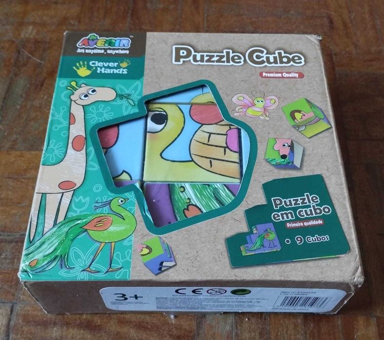 Puzzle de cubos com animais64585898743683121