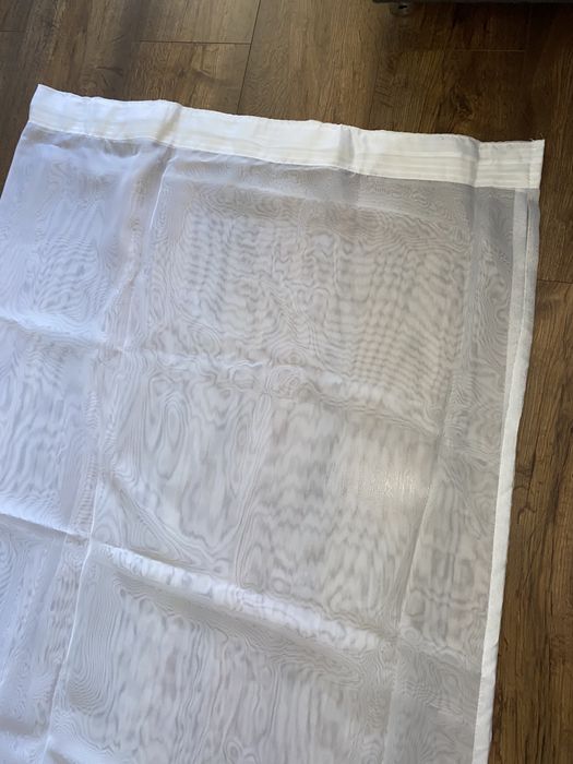 2 x firanka biała mgiełka dwie firanki jak nowe