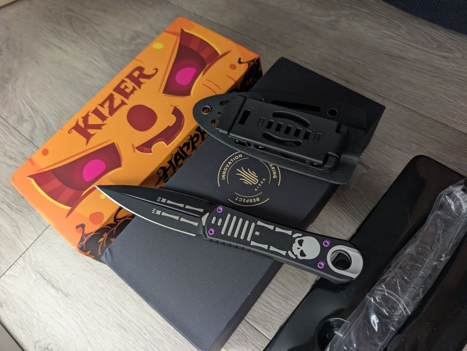 Kizer Agenda AEB-L steel G10+Aluminum Limited аналог Sog Pentagon