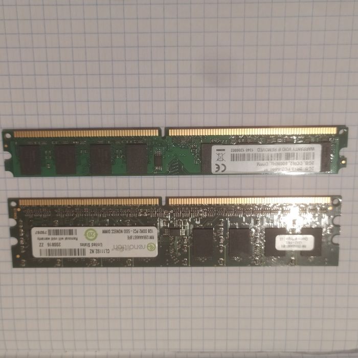 DDR 2, 800MHz/ 2 и 1 Gb/ оперативная память