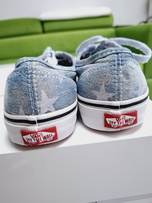 Trampki Vans w rozmiarze 37 Jeans 
Biało niebieskie NOWE sznurówki GRA