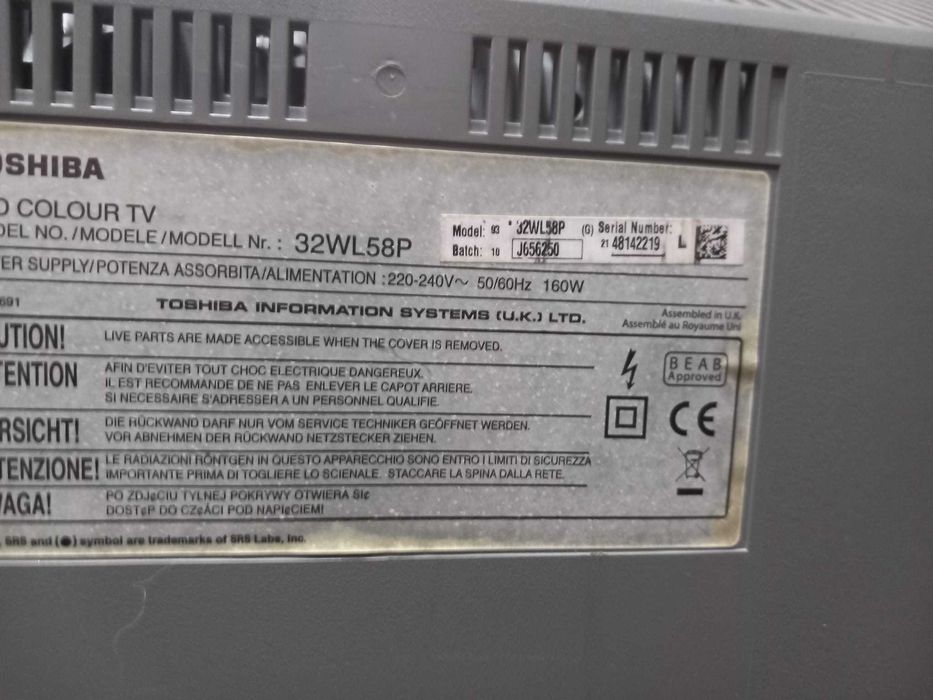 lcd toshiba 32wl58p