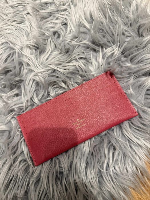 Kosmetyczka portfel na karty LV saszetka Logo różowa brazowa  2 sztuki