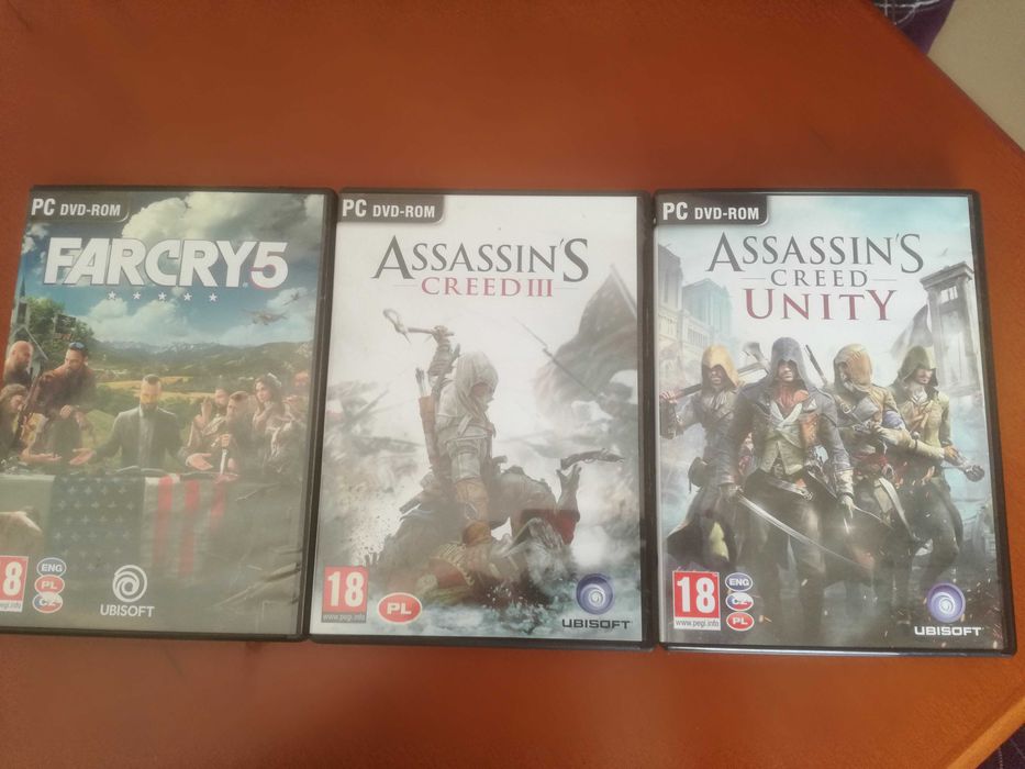 Far cry 5 +Assassin Creed III + Assassin Unity